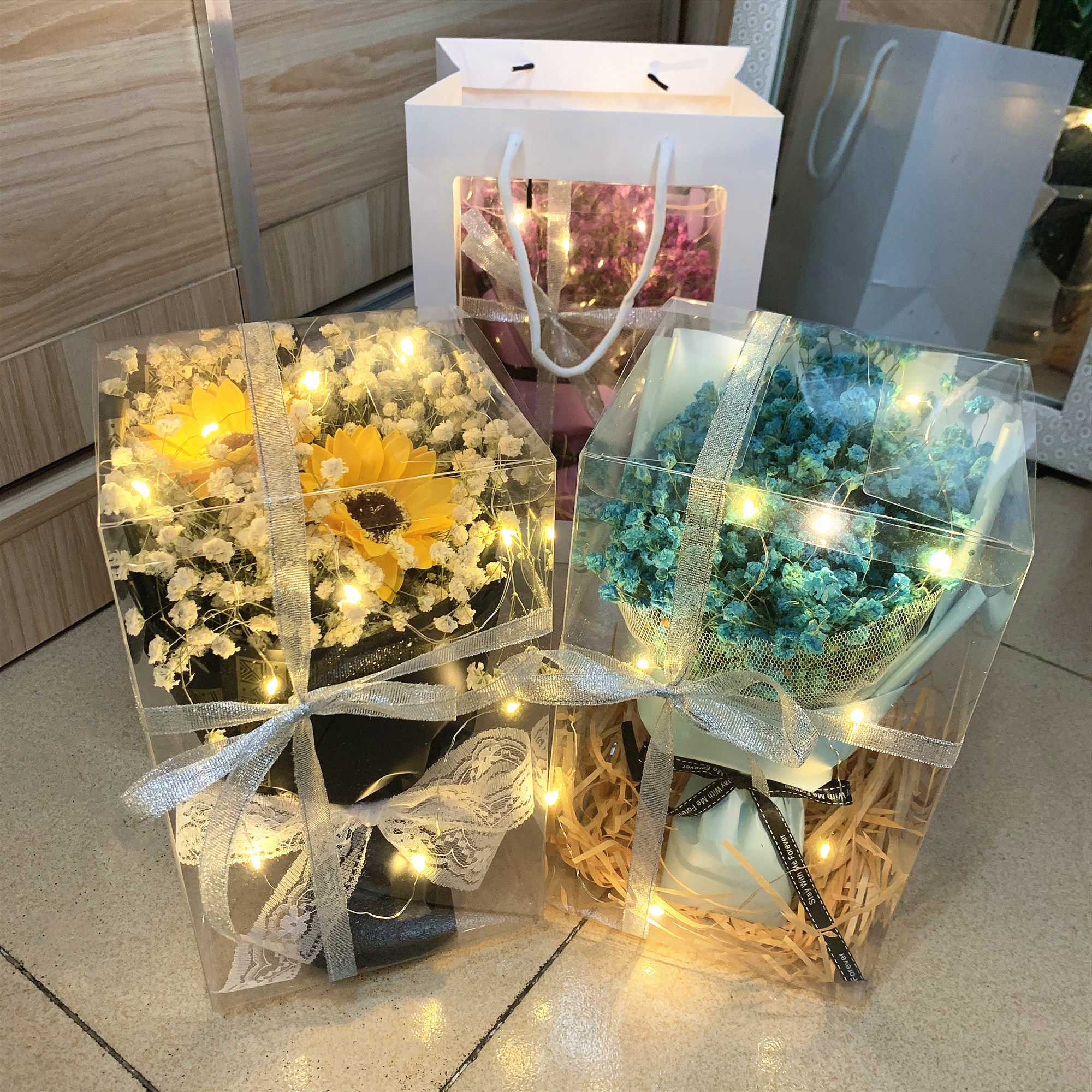 Birthday gift female starry eternal flower dried bouquet Sunflower send best friend exquisite Tanabata Valentine's Day send graduation