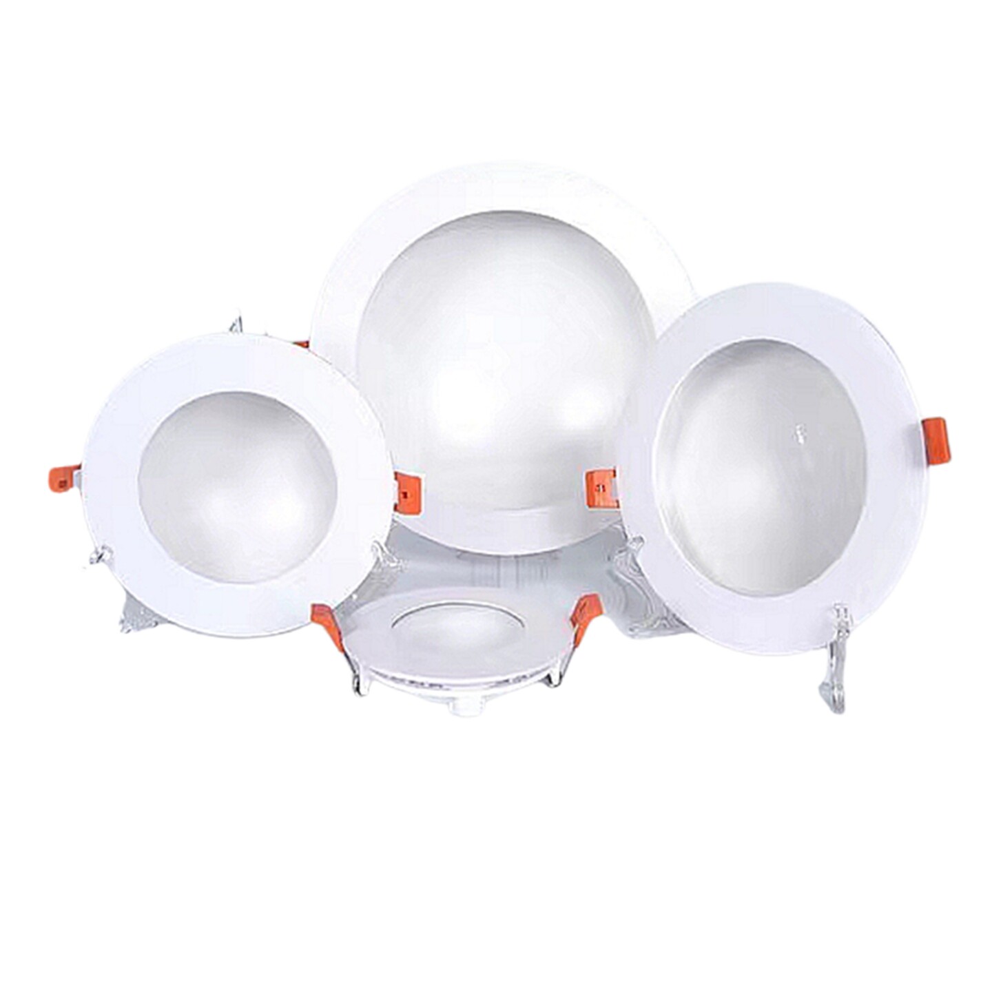 AC85-265V8W12W18W24WLED漫反射筒灯 嵌入式玻璃压铸铝面LED筒灯