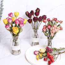 Dried flower bouquet rose rose ins Nordic style small fresh living room decoration home decoration DIY shooting props