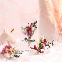 Wedding Companion Gift Mini Small Dry Flowers Bouquet Full of Star Rose Dont forget I Eugalie Ins photo props