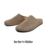 Туфли-мулы из натуральной кожи в стиле ретро для мужчин и женщин, сандалии с носками, повседневные пары, полудраги, ленивые слипоны, биркенштоки на одну ногу.