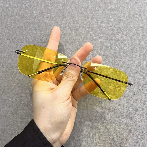 Мужские дневные и ночные солнцезащитные очки, меняющие цвет, безрамочные поляризаторы для вождения и рыбалки, специальные мужские расширяющиеся солнцезащитные очки для вождения, большое лицо