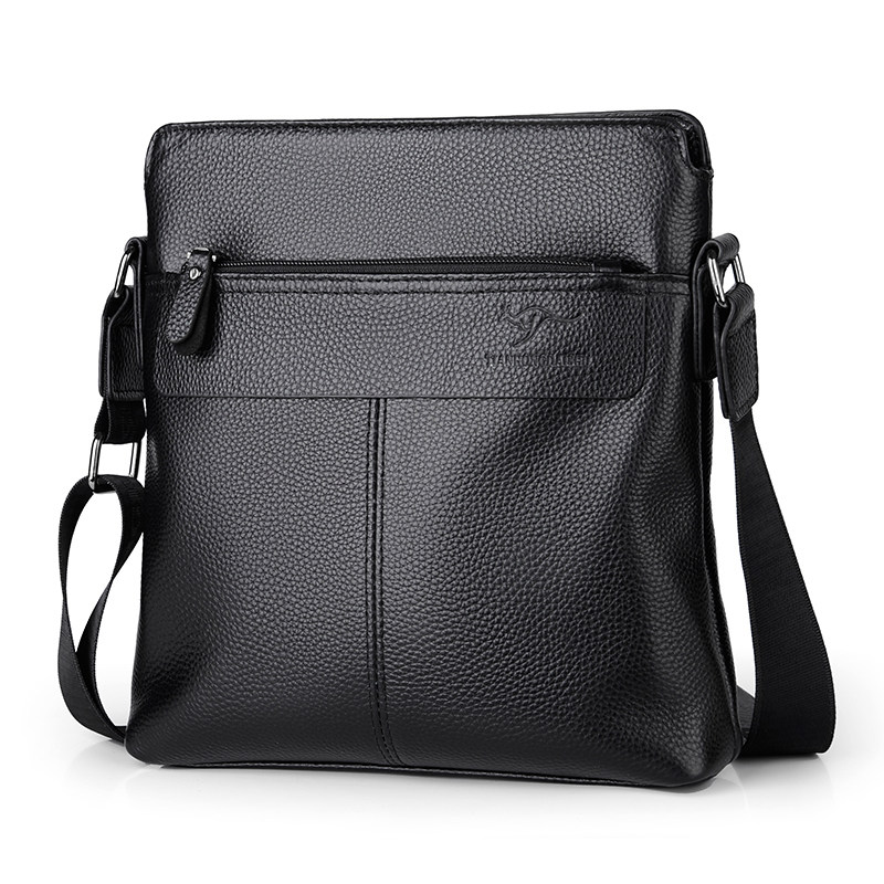 Men's bag genuine leather shoulder bag men's business briefcase casual cross-bag leather bag men's fashion Messenger bag