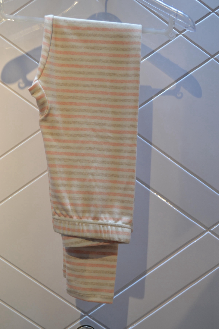 Mô hình vụ nổ Xizi Ting sọc cotton dày nhung dày đồ lót nữ set 14264 cotton dày không cộng nhung quan ao giu nhiet nam nu