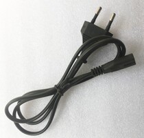 European standard European round plug round hole 8-suffix power cord 2-hole eight-character power cord TV speaker cable