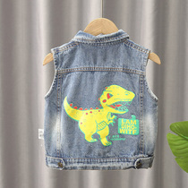 Boy Clothing Boy Cowboy Horse Chia 2021 Autumn Clothing New Children Foreign Air Cartoon Jacket Spring Mid children Han version blouses