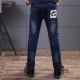 Quần jean bé trai cộng với nhung dày 2018 mẫu mùa thu đông 2018 Quần jeans trẻ em Hàn Quốc trong quần trẻ em lớn quần jean bé trai