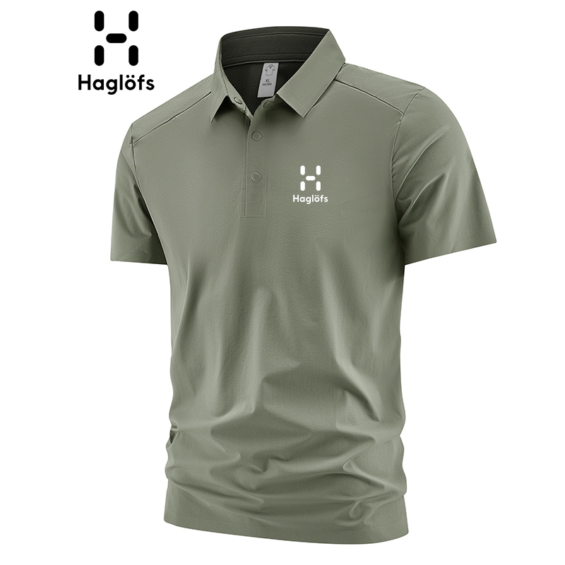 Haglofs Matchstick Polo Shirt Men's Summer Ice Silk Quick-Drying Sports Lapel Sweat-Absorbent Casual Breathable Short-Sleeved T-Shirt Haglofs Matchstick Polo Shirt Men's Summer Ice Silk Quick-Drying Sports Lapel Sweat-Absorbent Casual Breathable Short-Sleeved T-Shirt