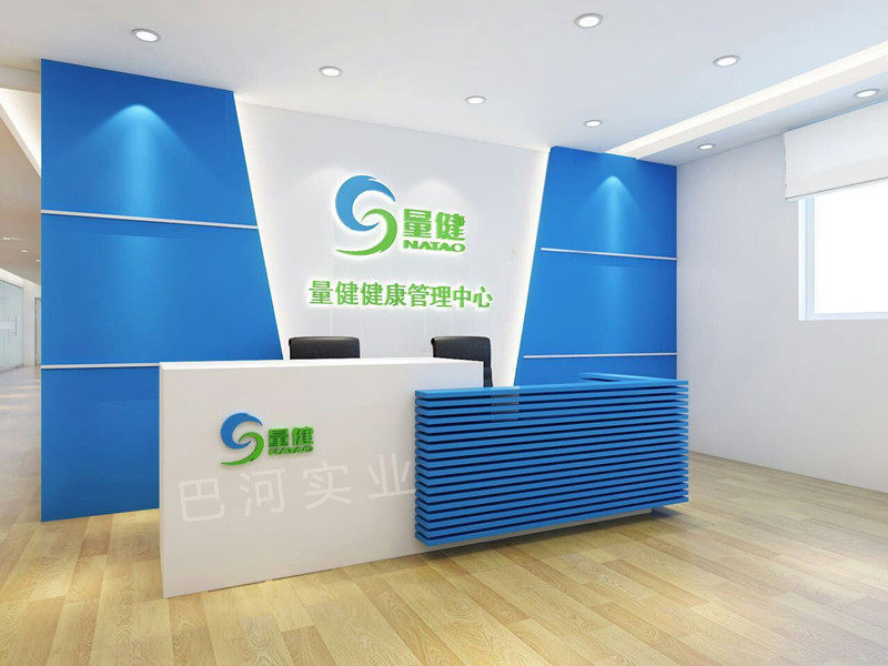 Baking Varnish Front Office Company Reception Desk School Consultation Desk Hotel Yingbin Desk to collect silver desk bar