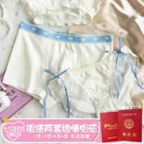 Couple Pants Summer Pure Cotton Thin girl Girl Pure Desire Cute sweet and beautiful a couple suit to send boyfriend gift