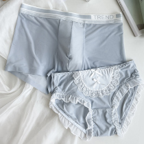 Couples underwear Ice Silk Summer Thin sexy pure wish Net yarn transparent One man and one womans underwear to send boyfriend gifts