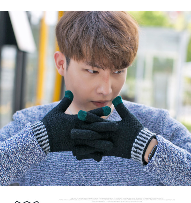 Gants pour homme en de laine - Ref 2781468 Image 14