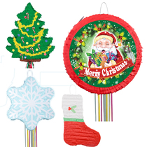 Upie on pinata Santa Christmas gift stick beating style pinata birthday candy bag