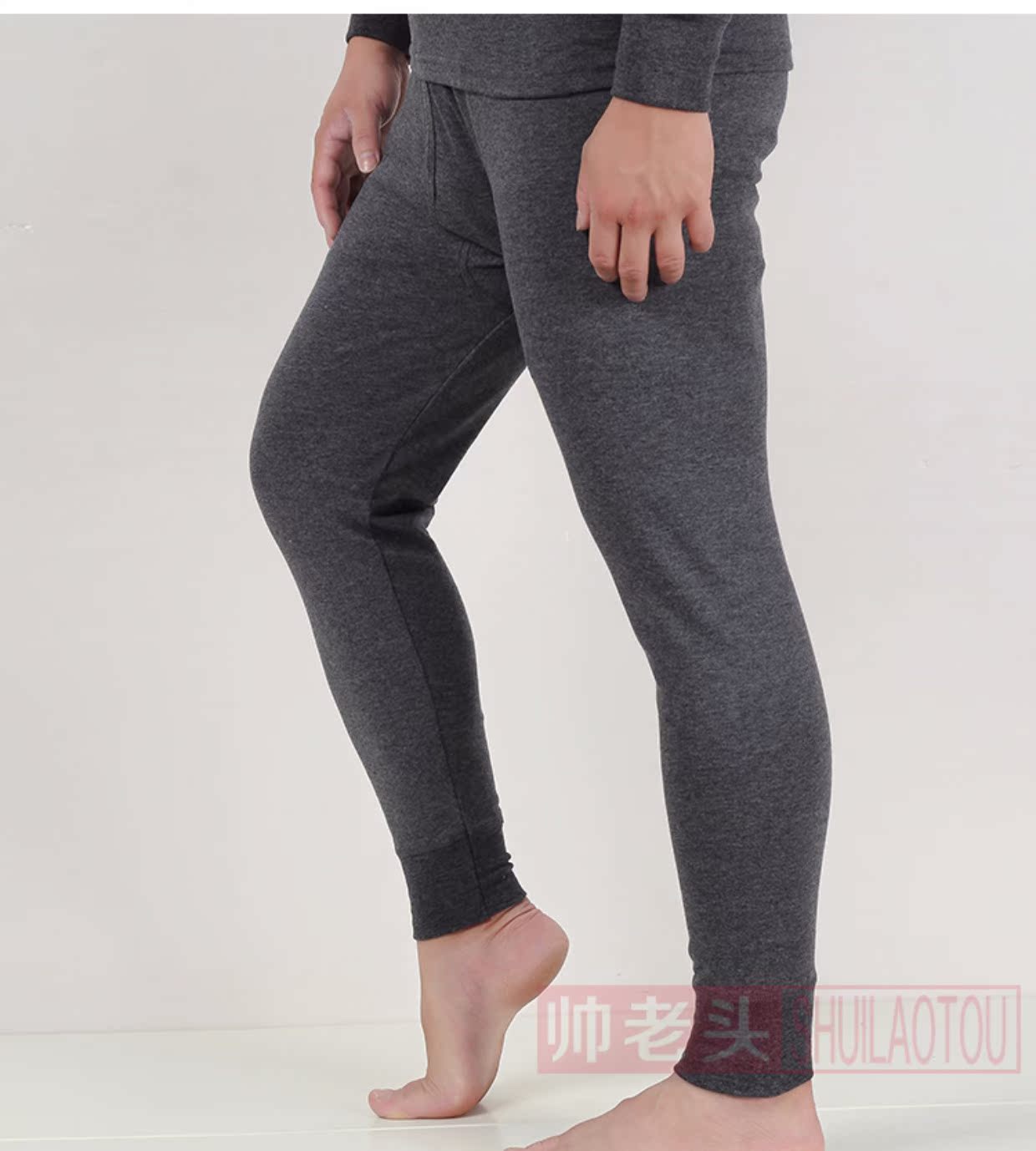 Quần lót nam Qiuyi Qiuku phù hợp với chất liệu cotton mỏng cổ tròn ấm áp dành cho giới trẻ trung thu và áo len mùa đông đồ lót nữ