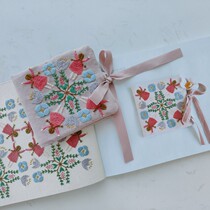 2022 Takumi Maru new product Japanese Higuchi Let flowers bloom girl storage bag DIY hand embroidery material bag