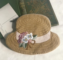 2022 Craftsman Maru New Product Japan Penglai Wakako Straw Hat Zipper Bag DIY Hand Embroidery Material