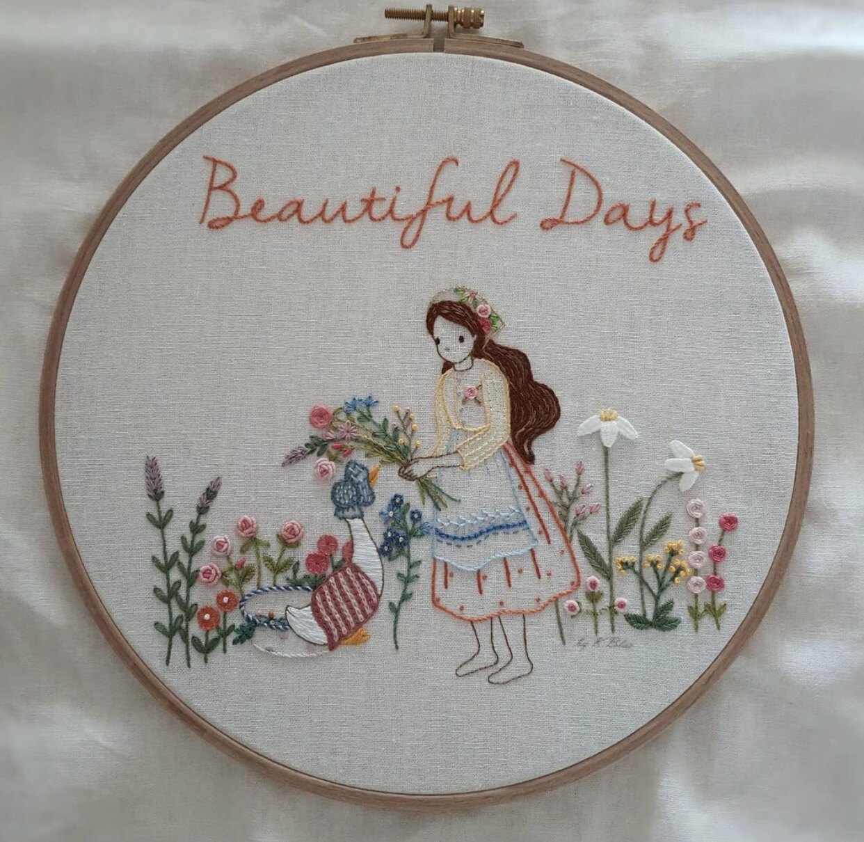 Artisan Maru new product embroidery fairy tale series perfect day DIY material package handmade painting
