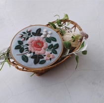 2022 new product Takumi Maru Higuchi my favorite wool thread series retro flower group hand embroidery diy material bag