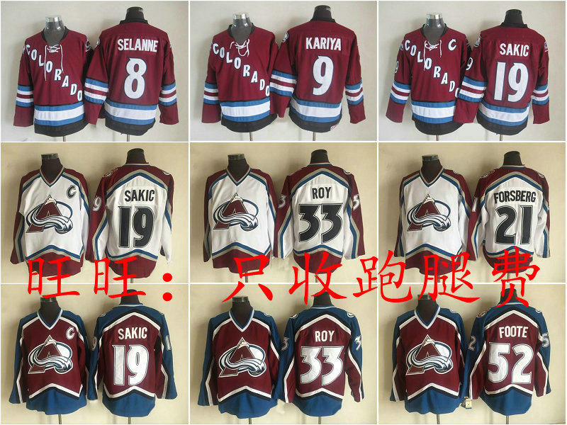 Colorado Avalanche Avalanche Vintage Hockey Dress Selanne Kariya Roy Jersey