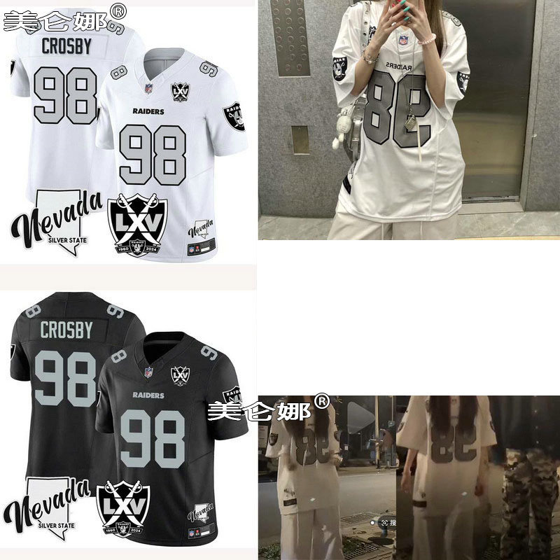24 Thanksgiving Raiders Crosby Jersey Las Vegas Raiders Same Style Football Jersey 24 Thanksgiving Raiders Crosby Jersey Las Vegas Raiders Same Style Football Jersey