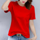 Pure cotton bottoming shirt white t-shirt half sleeve