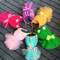 Childrens Day performance performance headdress girl magic elf Poppy Princess trolls hair wig headband