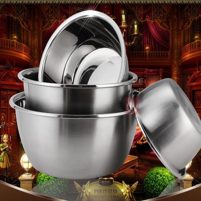 国风不锈钢盆子家用烘焙打蛋盆厨房洗菜盆