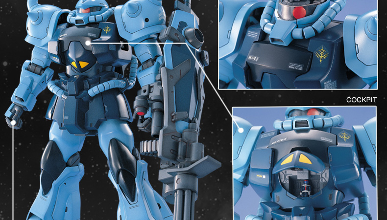 Bandai BANDAI Model 1 100 MG MS-07B3 Tiger Machine Gufu Máy đặc biệt 08M - Gundam / Mech Model / Robot / Transformers gundam lắp ráp