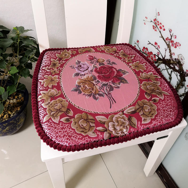 Phong cách châu Âu ghế ăn đệm có thể tháo rời và có thể rửa trượt phân rắm đệm ghế đệm vải dày phụ gỗ - Ghế đệm / đệm Sofa mẫu đệm ghế gỗ đẹp