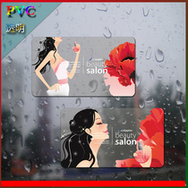 Customized membership card frosted PVC transparent card custom magnetic stripe card id access card IC card making time card printing