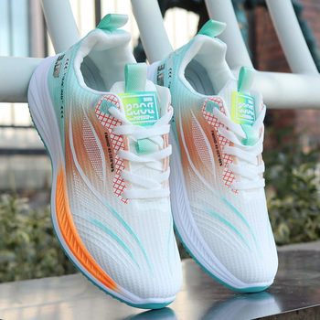 2025 Summer New Lightweight Cushioning Running Shoes for Men, Shock-Absorbing and Wear-Resistant Sports Shoes, Mesh Breathable Casual Men's Shoes, Trendy
