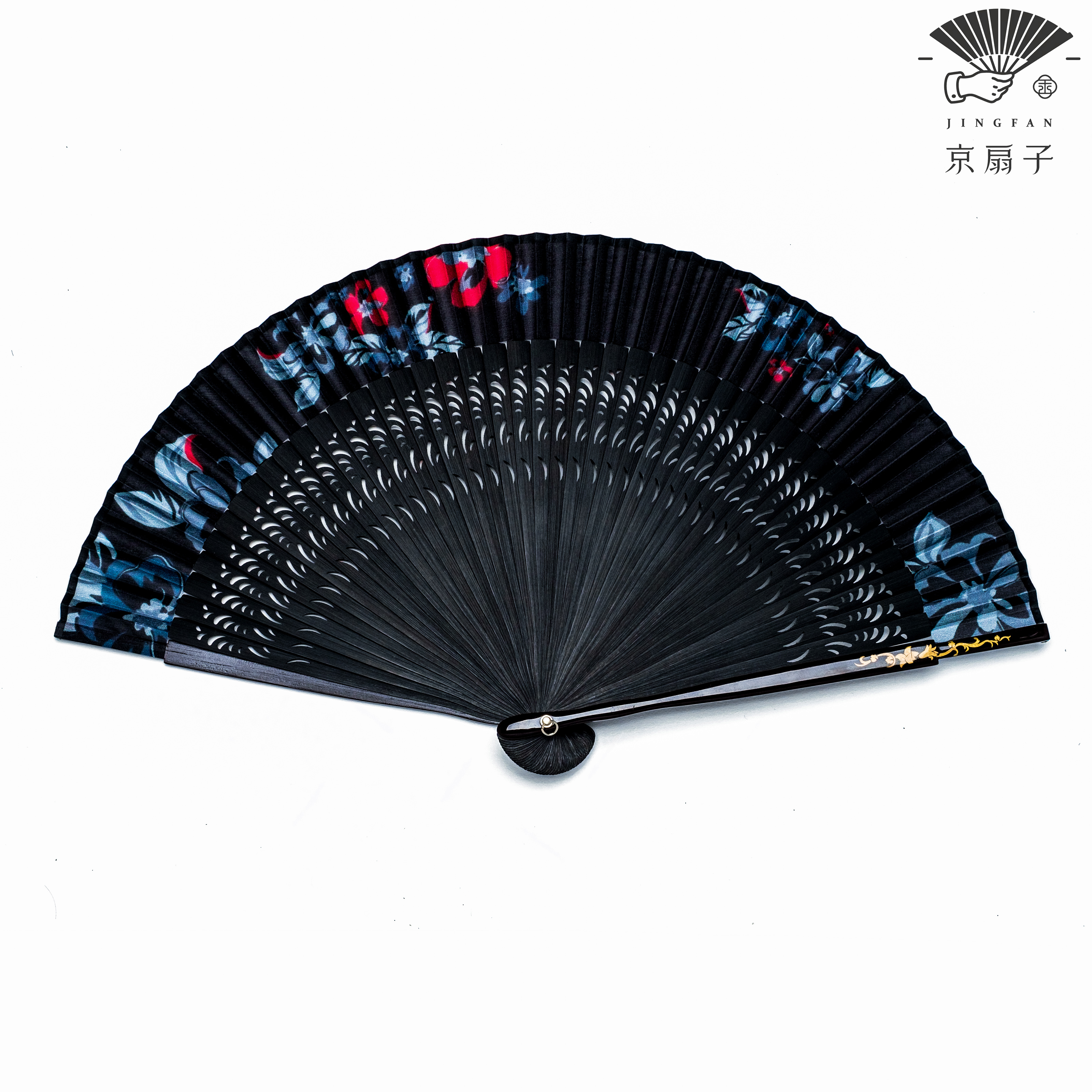 Fan fan fan Chinese style jade bamboo silk fan folded fan fan and female Han clothing accessories handmade fan