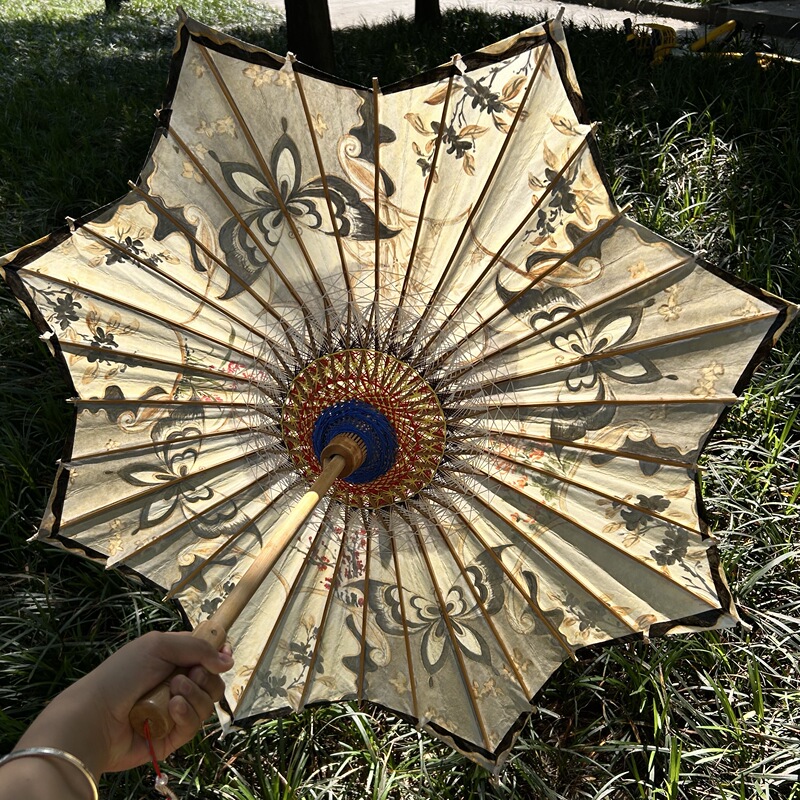 Wuxin Workshop Oil Paper Umbrella Butterfly Love Flower Intangible Cultural Heritage Traditional Style Umbrella Paper Umbrella Rain or Shine Umbrella Octagonal Umbrella Rainproof New Chinese Style Umbrella Wuxin Workshop Oil Paper Umbrella Butterfly Love Flower Intangible Cultural Heritage Traditional Style Umbrella Paper Umbrella Rain or Shine Umbrella Octagonal Umbrella Rainproof New Chinese Style Umbrella