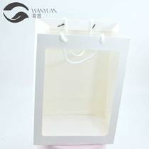 Transparent window handbag gift box window bag flower stand flower gift flower bouquet window transparent cowhide handbag