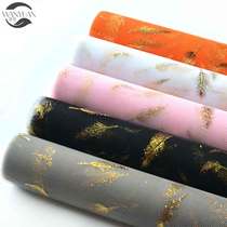 Flower packaging yarn floral gauze bouquet wrapping paper love Shang feather mesh sequin hot stamping yarn