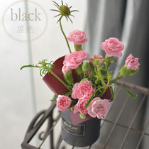 Mini small hug bucket box round flower gift box bouquet Net red box floral salon diy small bouquet box