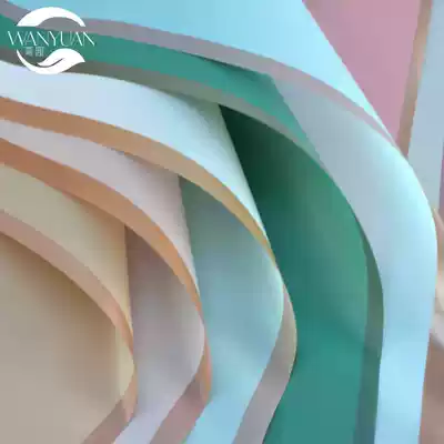 Border jelly film Flower wrapping paper High-grade white phnom penh floral bouquet cellophane rose paper waterproof 20 sheets