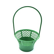 Thickened plastic portable flower basket Qingming Festival tomb sweeping basket flower blue simple flower arrangement box green plant