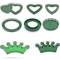 Wedding car suction cup empty shell plastic peach heart float decoration with suction cup does not contain flower mud ring hollow flower shop supplies