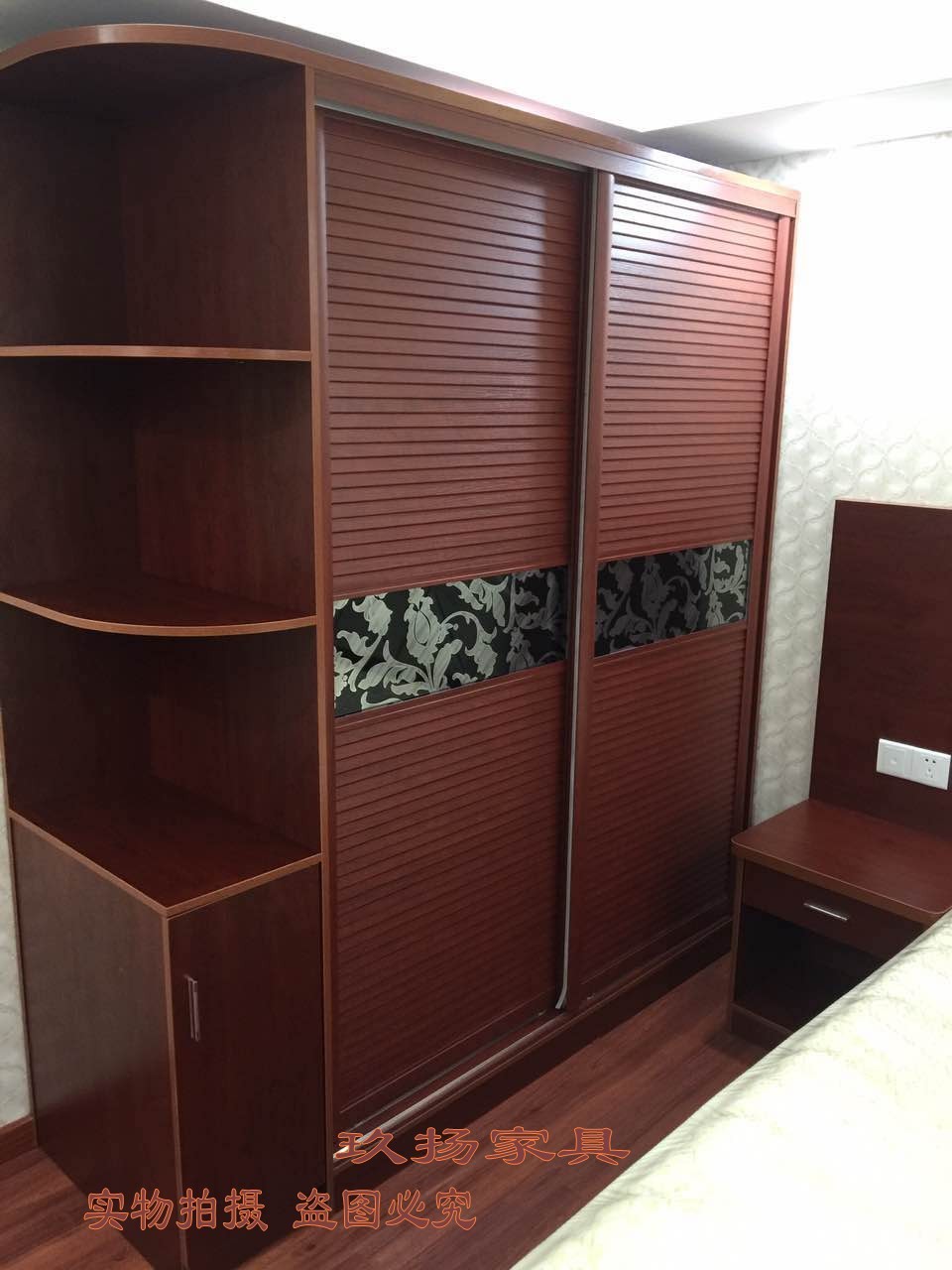 Customized hotel furniture bed hotel furniture express hotel furniture apartment rental room sliding door wardrobe