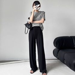 Cool pants, summer narrow stretch straight pants