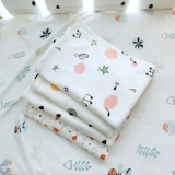 Детская хлопковая простыня для новорожденных, трикотажное хлопковое детское мультяшное покрывало для детского сада