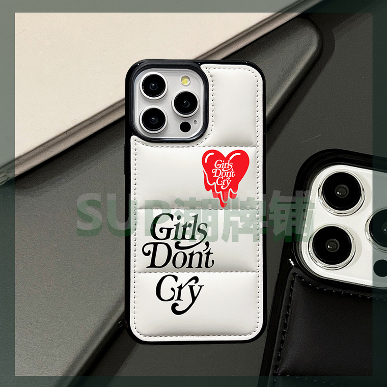 Girls Don't Cry New Puffy Puffer Down Jacket 15, 14, 13, 12 iPhone Case