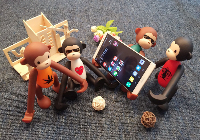 Armor King Cute Monkey Toy Adjustable Digital Support for 3.5-6 inch Phones & 7-10 inch Tablets