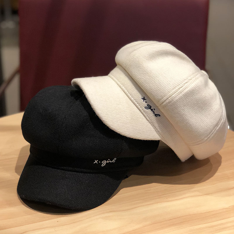 Net Red Berets Lady Autumn winter new Korean version Tide Cards Inglées 100 lap days Fashion retro anise hat