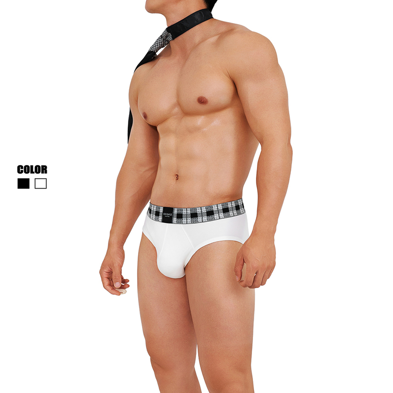 【Ofone Series】80-Count Cold-Dyed Modal British Retro Sports Fashion Men's Briefs