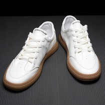 Mens shoes 2021 New summer slim Breathable Genuine Leather small white shoes Korean version Trend 100 hitch for men casual shoes