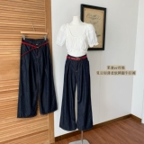 Летние штаны, джинсы, подходит для подростков, свободный крой