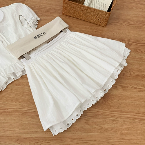 Универсальная рубашка, юбка, комплект, с вышивкой