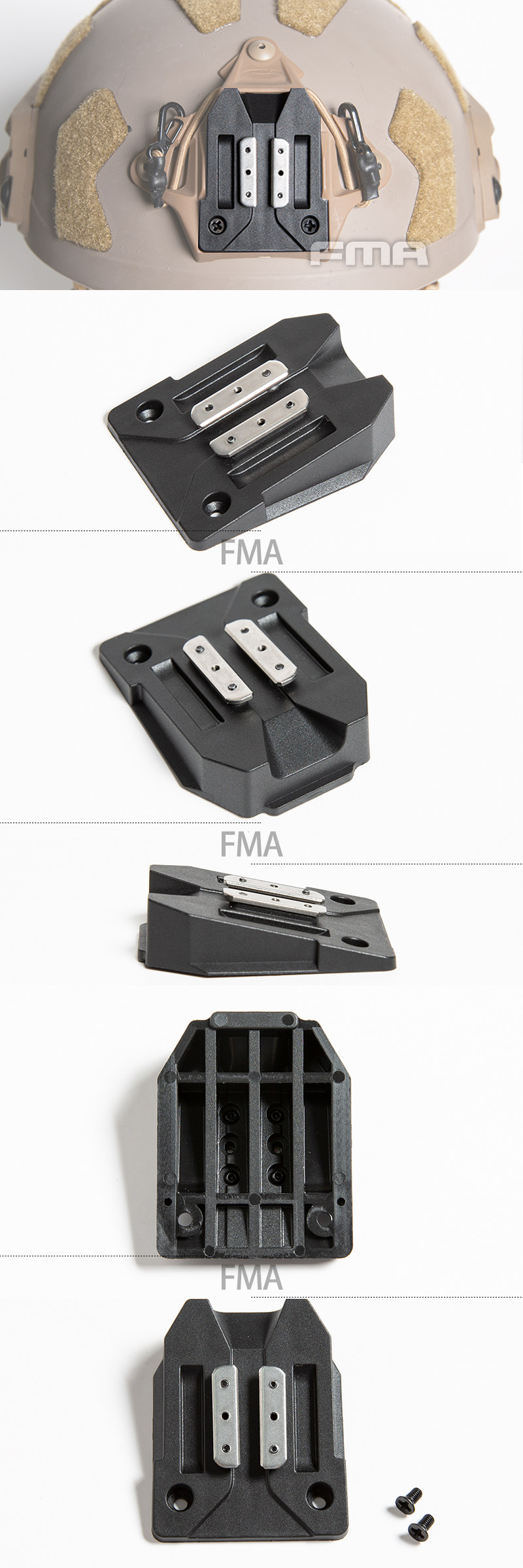FMA Taktische Helm Shroud Adapter Einsatz KIT Halterung Basis Halterung für für GSGM NVG Mount Nachtsicht Brille Zubehör TB1411 – Detail 4
